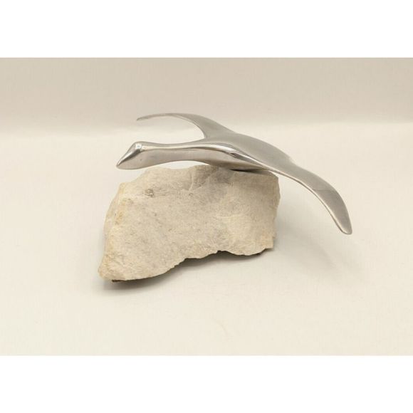 Hoselton Canadian Goose Sculpture on Sandstone MCM SIGNED/NUMBERED Vintage - Picture 4 of 11